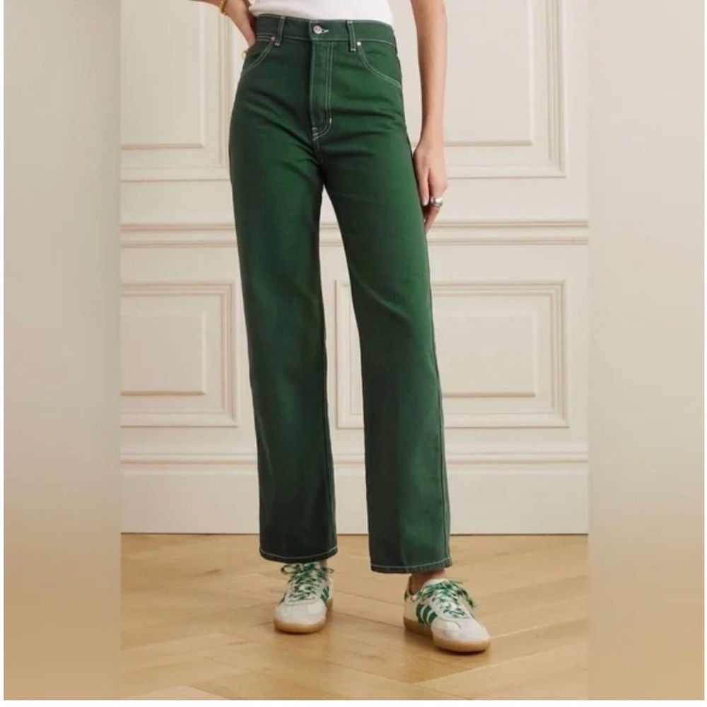 Reformation Cowboy High Rise Straight Jeans Organic Cotton
Emerald Green
Size 26 - Picture 2 of 12